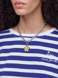Marc Jacobs Daisy Puzzle Pendant in silver multi, UK version