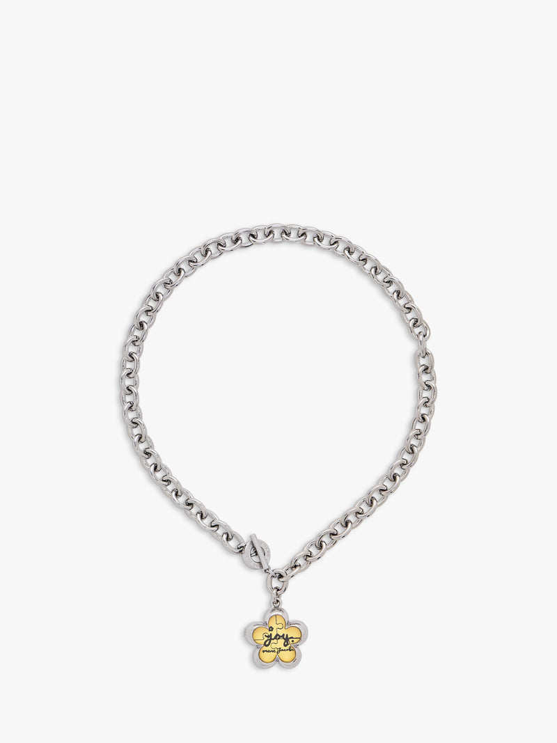 Marc Jacobs Daisy Puzzle Pendant in silver multi, UK version
