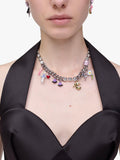 Marc Jacobs charm necklace silver multi, imported from the UK