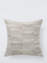 John Lewis John Lewis Distressed Boucle Cushion, Natural (50x50cm)- Buy online at McGrocer
