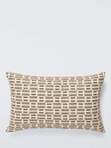 John Lewis John Lewis Rustic Blocks Cushion Brown Multi Scatter Cushion 35x55 cm- Buy online at McGrocer
