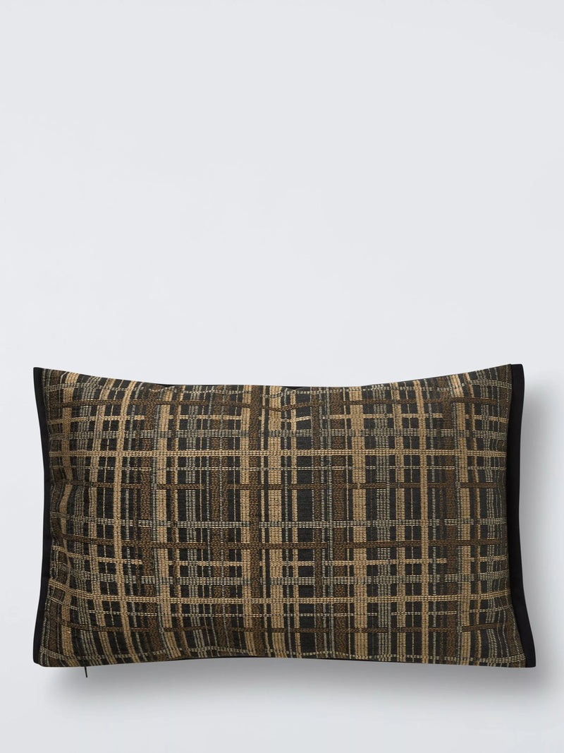 John Lewis rustic check cushion graphite - UK version