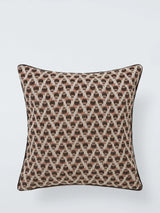 John Lewis John Lewis Rustic Geo Weave Cushion, Brown Multi Scatter Cushion 43 x 43 cm- Buy online at McGrocer