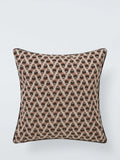 John Lewis rustic geo weave cushion brown multi 43cm - British product