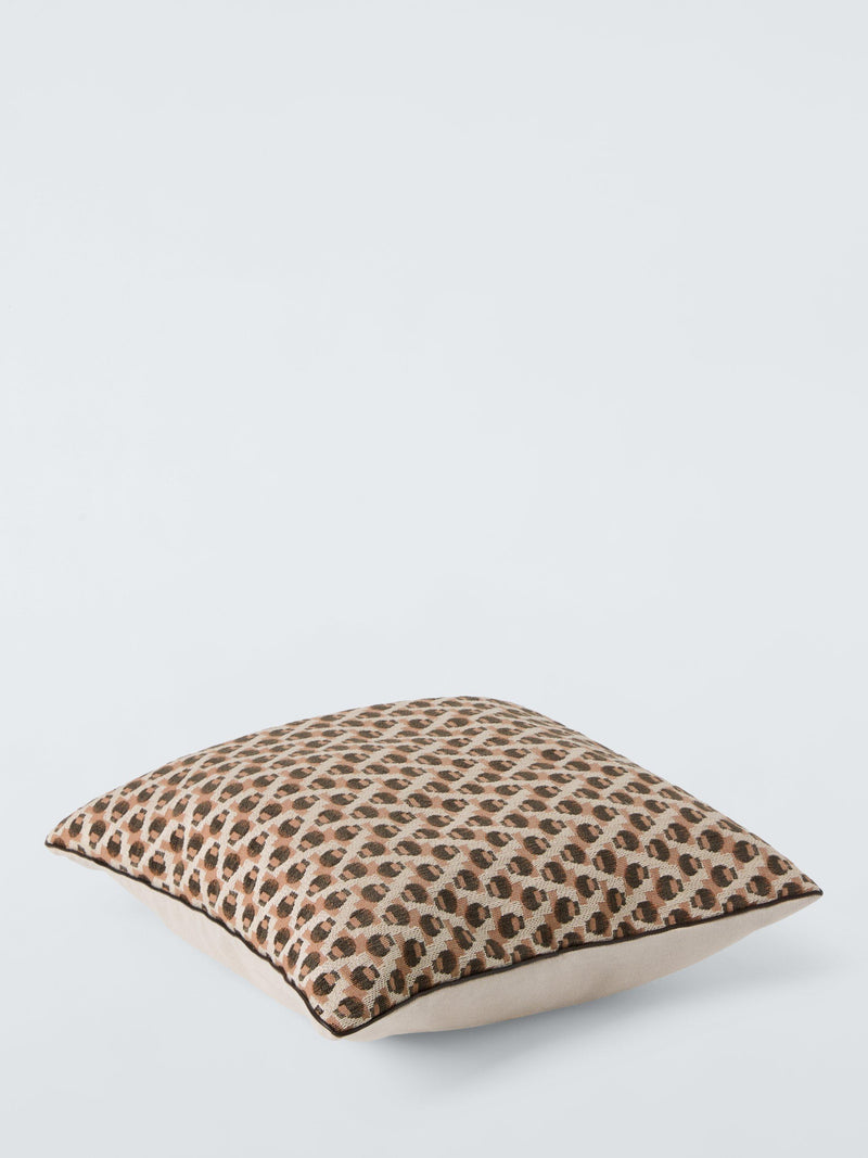 John Lewis rustic geo weave cushion brown multi 43cm - British product
