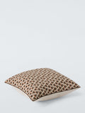 John Lewis rustic geo weave cushion brown multi 43cm - British product