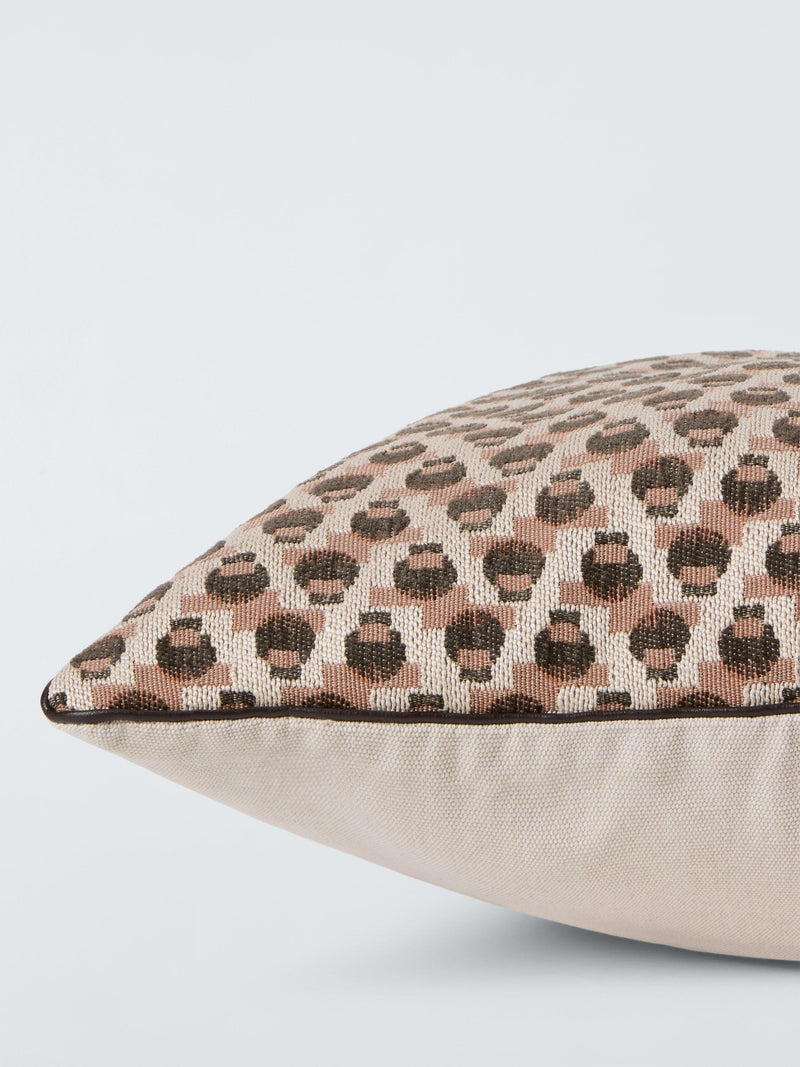 John Lewis rustic geo weave cushion brown multi 43cm - British product