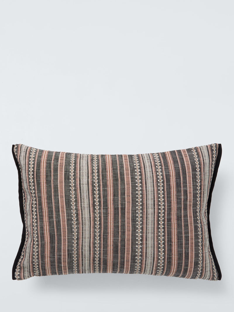 John Lewis rustic stripe cushion pink, imported from the UK
