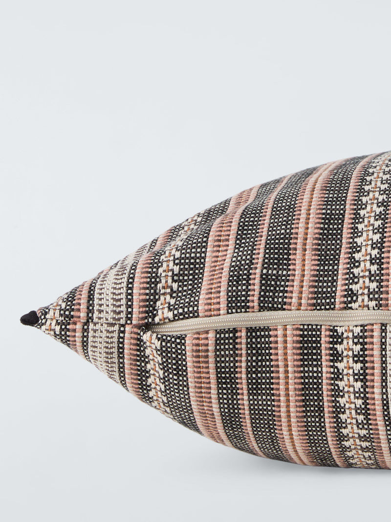 John Lewis rustic stripe cushion pink, imported from the UK