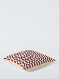 John Lewis Grid Geometric cushion Burnt Umber 50cm - British product