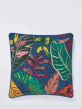 John Lewis John Lewis Tropical Leaves Indoor/Outdoor Scatter Cushion, Multi, 50 x 50cm- Buy online at McGrocer