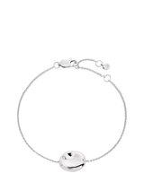 John Lewis Monica Vinader Aria Adjustable Sterling Silver Bracelet - 16-19cm- Buy online at McGrocer