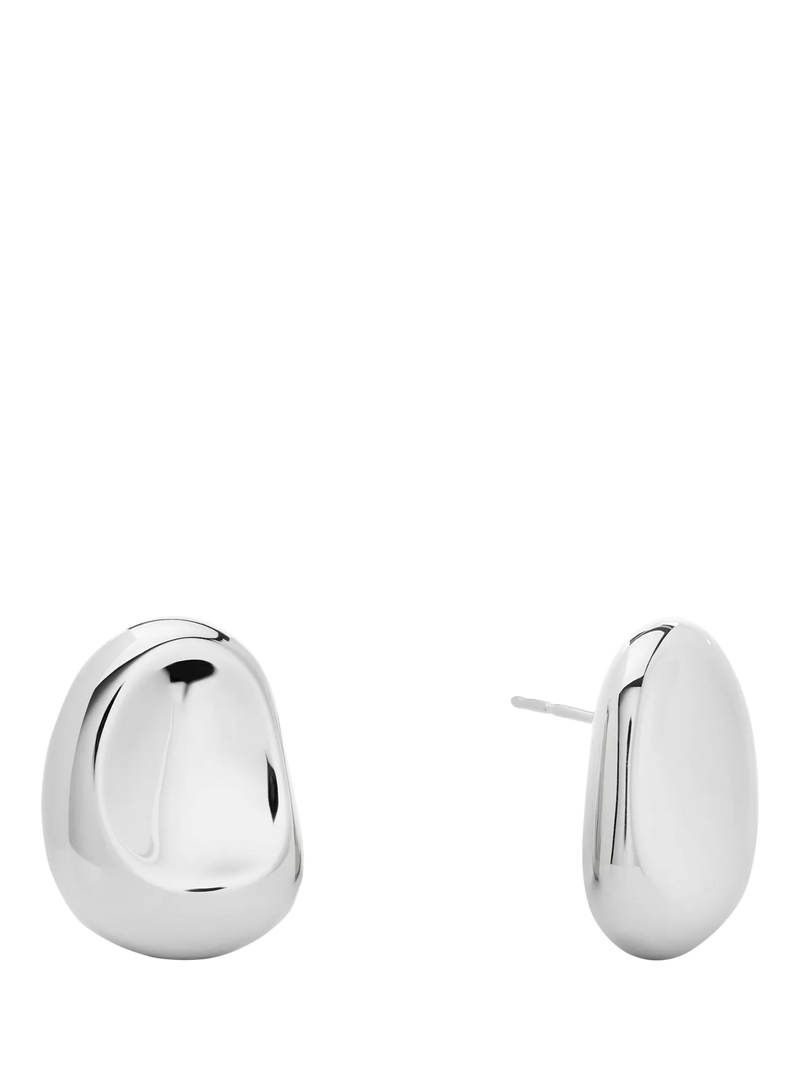 Monica Vinader Aria Bold silver stud earrings (British brand)