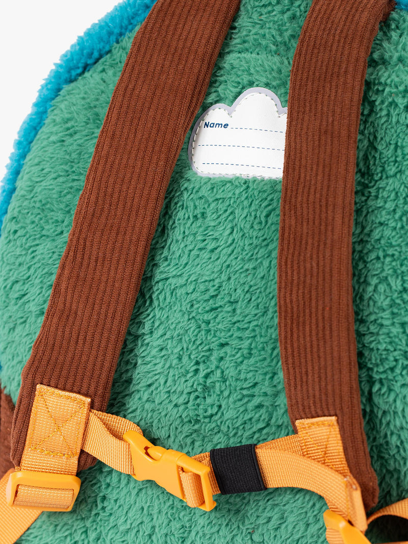 Frugi Beary Wild fleece backpack for kids, UK version