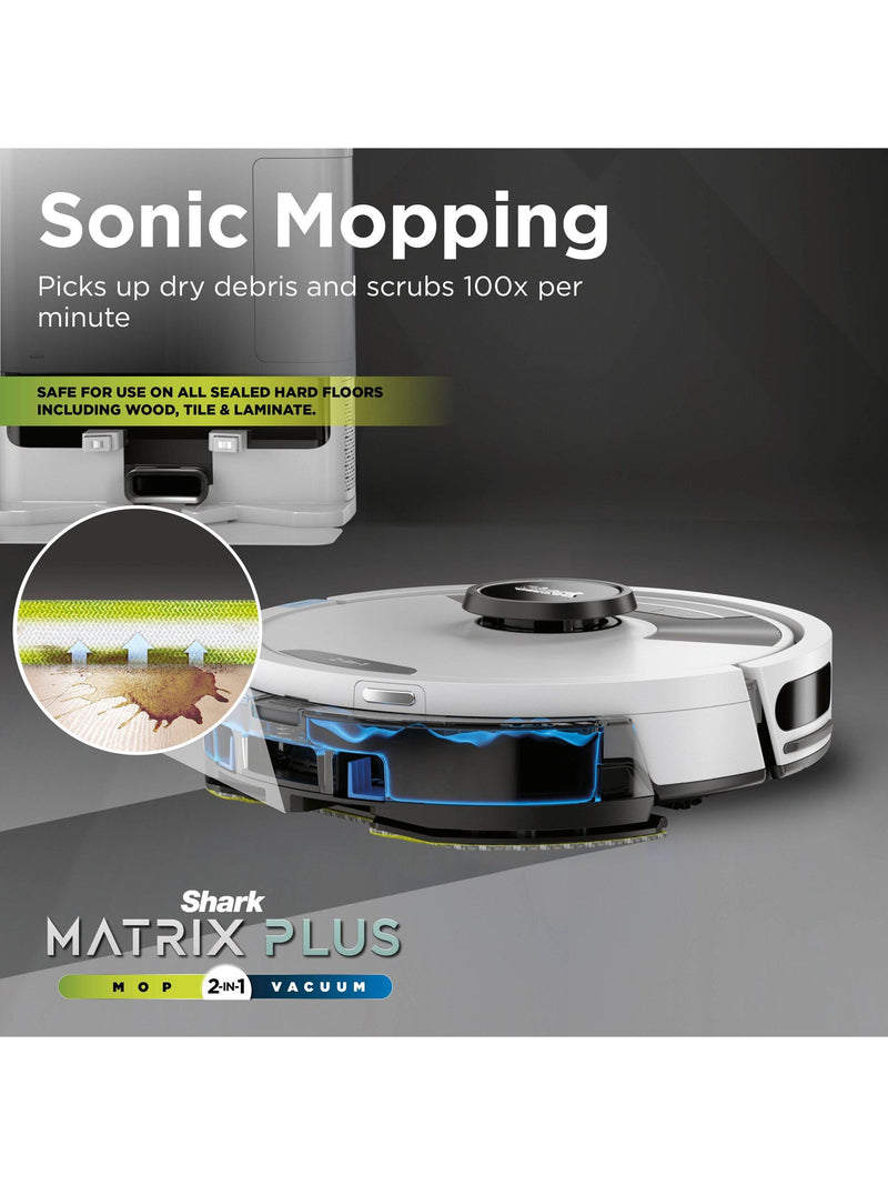 Shark Matrix Plus robot vacuum cleaner white silver, imported from the UK