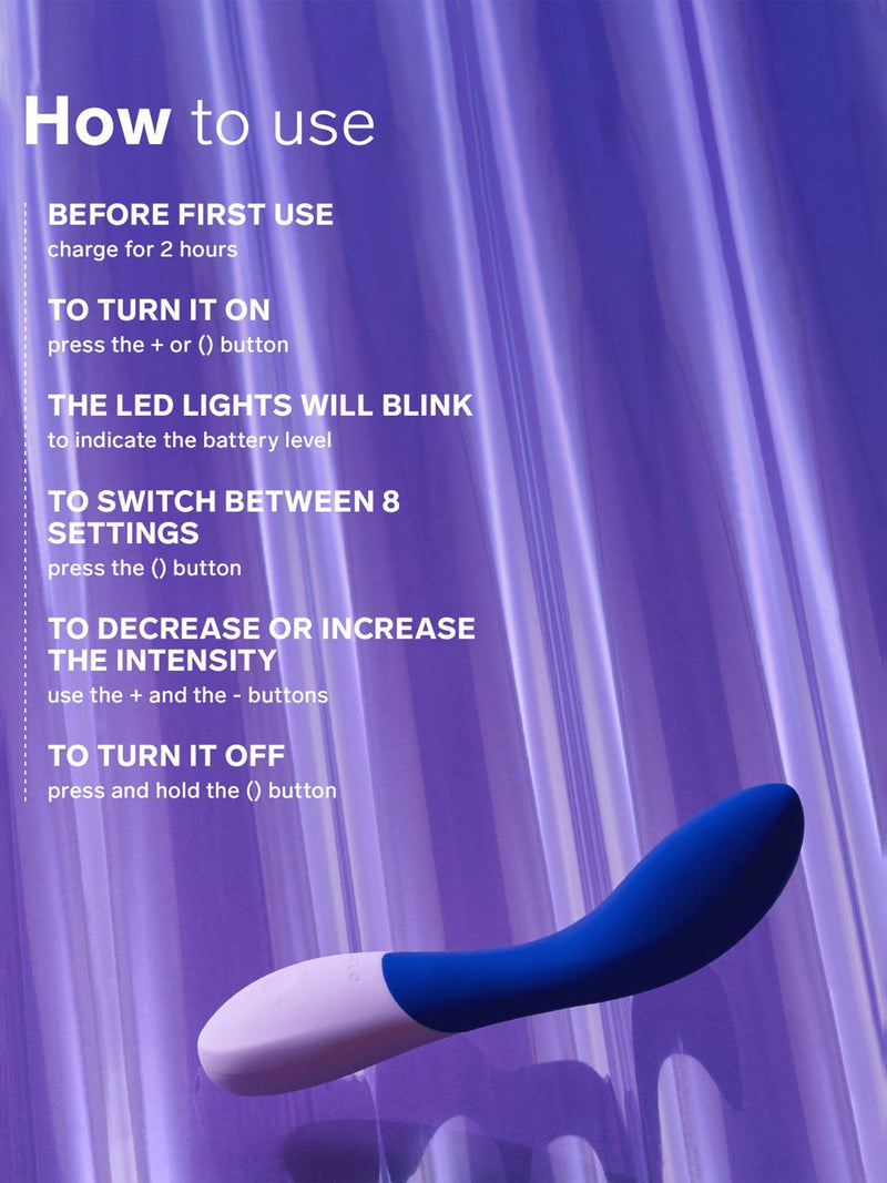 LELO Mona Wave vibrator midnight blue, UK version
