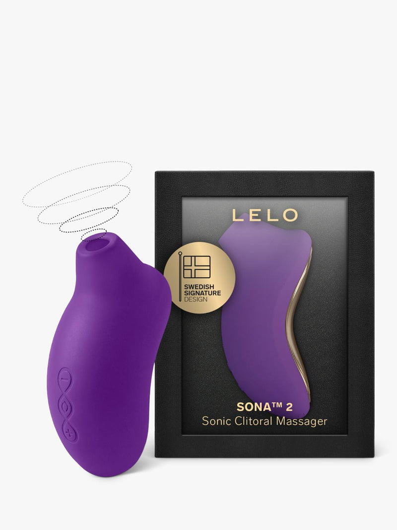 LELO SONA 2 vibrator in Purple, imported from the UK