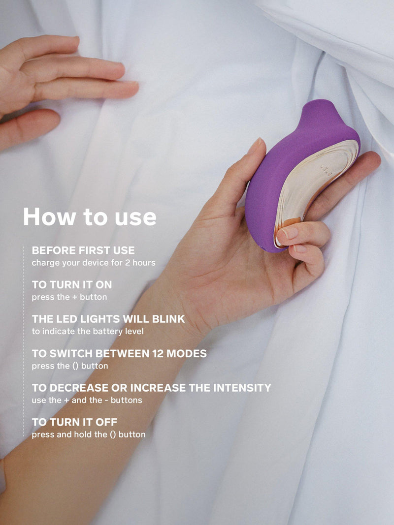 LELO SONA 2 vibrator in Purple, imported from the UK