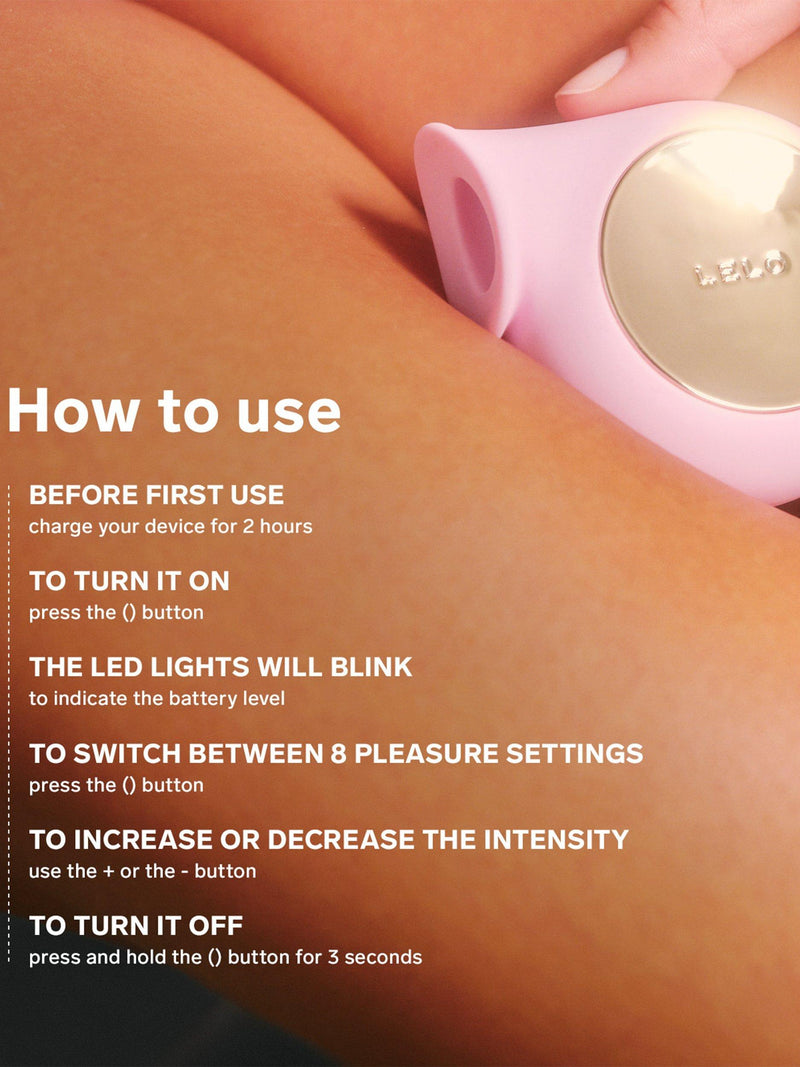 LELO SILA Lilac sucking vibrator, UK version