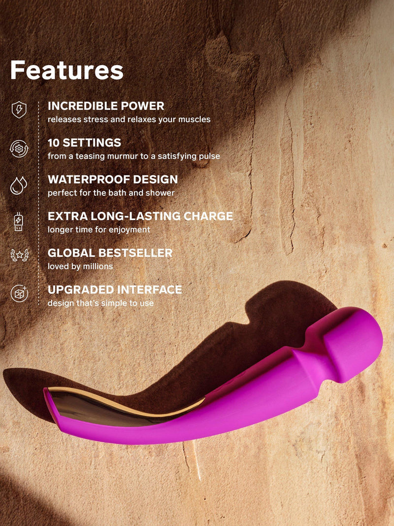 LELO Smart Wand 2 black vibrator, UK version