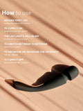 LELO Smart Wand 2 black vibrator, UK version