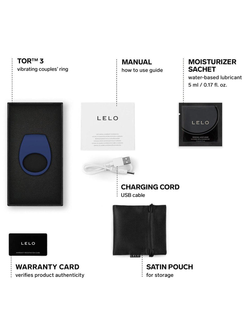 LELO TOR 3 couples vibrator Base Blue (British brand)