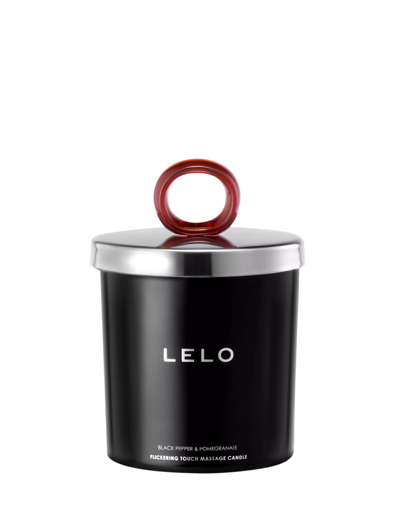 LELO Flickering Touch massage candle black pepper pomegranate 400g, UK version