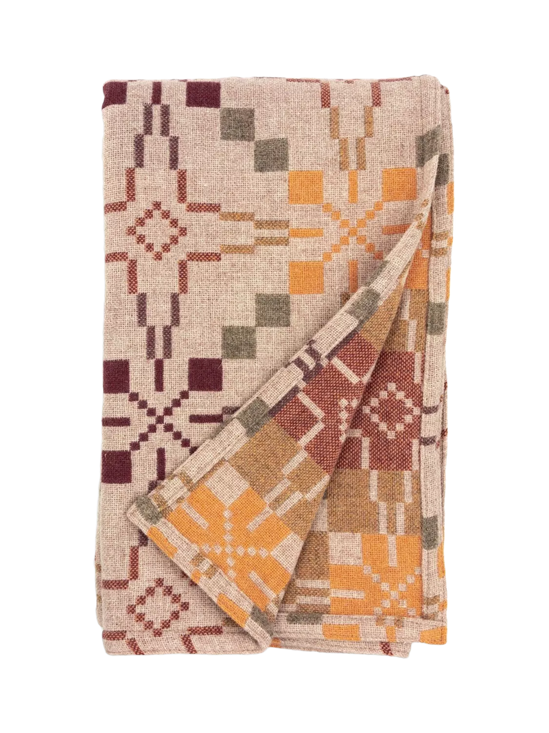 Melin Tregwynt Vintage Star Lambswool Throw 200 x 120cm