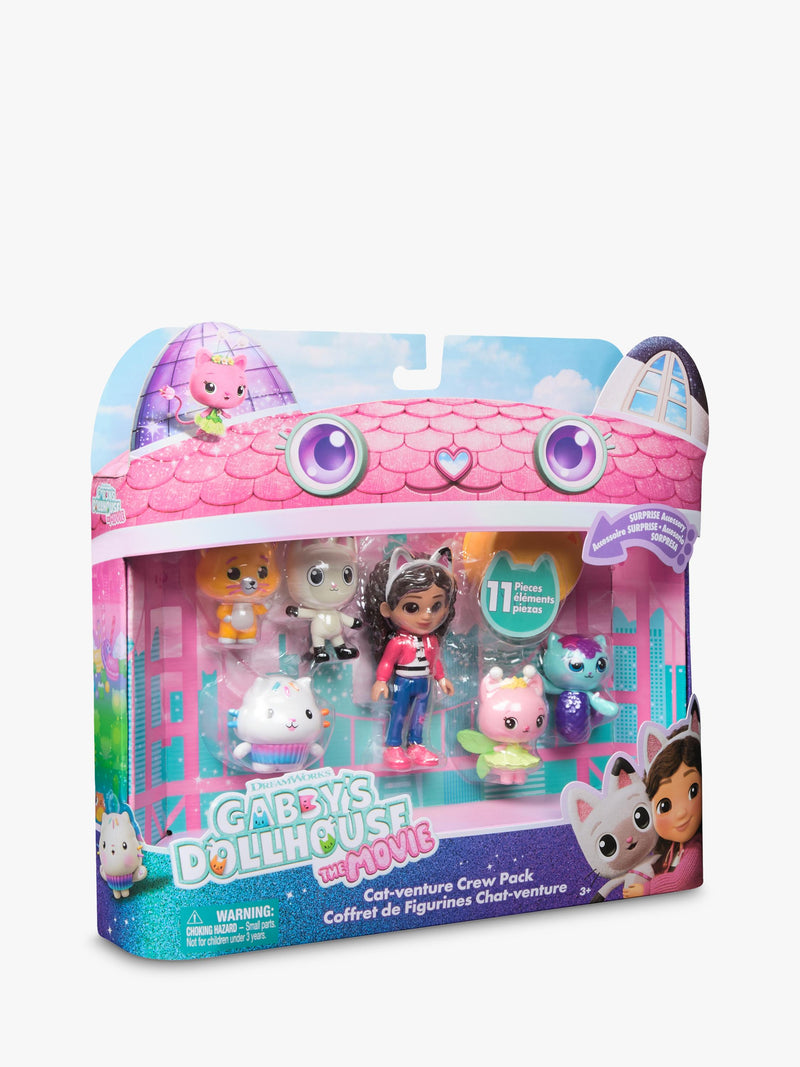 Gabby's Dollhouse Cat-venture Crew Pack toy set, UK version