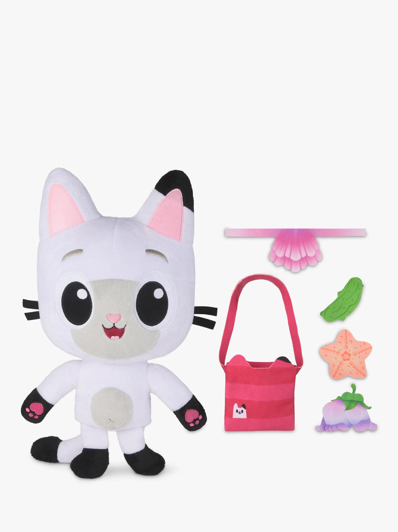 Gabby's Dollhouse Pandy Paws interactive plush toy with sound effects (British brand)