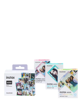 John Lewis instax Mini Instant Film Deco Bundle, 30 Shots - Confetti, Mermaid Tail, Blue Frame- Buy online at McGrocer