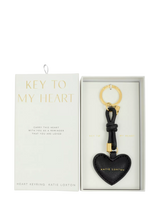 John Lewis Katie Loxton Key To My Heart Keyring Black- Buy online at McGrocer
