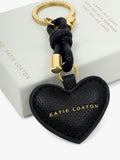 Katie Loxton Key To My Heart keyring black - British product