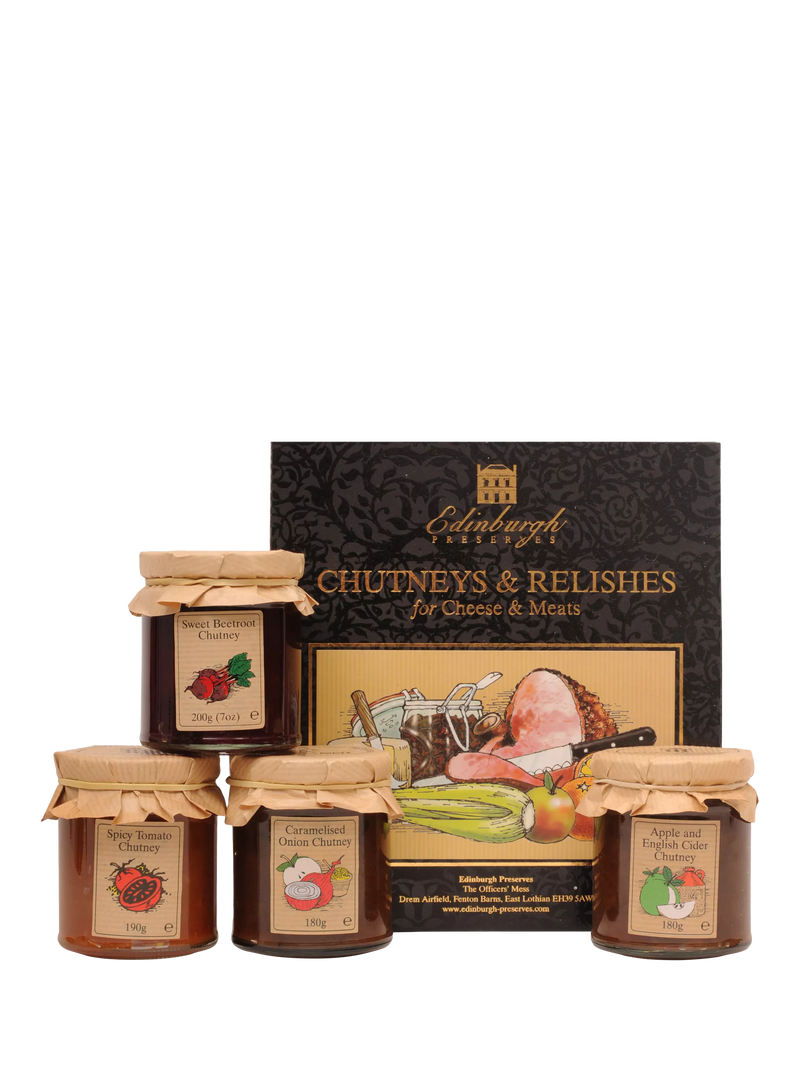 Edinburgh Preserves chutneys and relishes box 750g - British product
