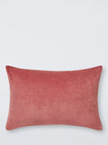 John Lewis Rectangular Cotton Velvet Cushion - Paprika