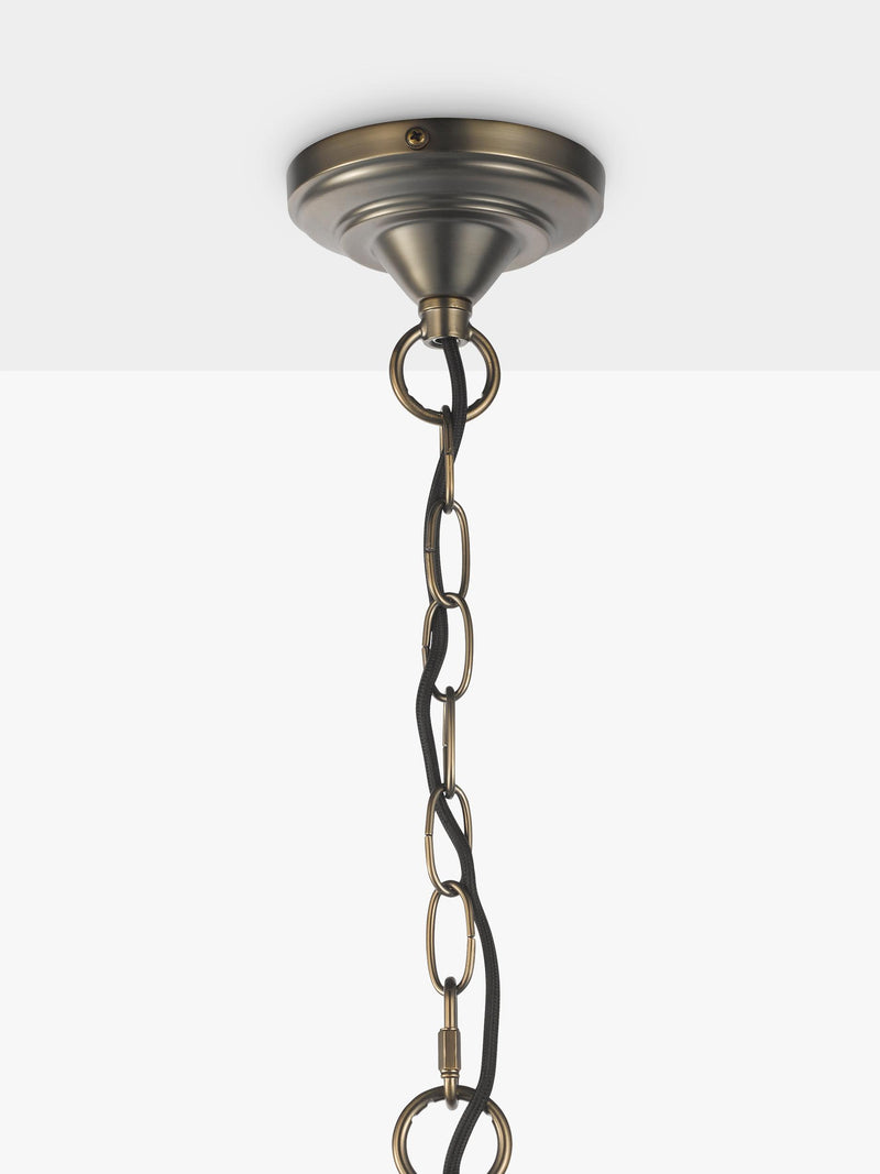 John Lewis La Scala Acorn crystal chandelier satin bronze - British product