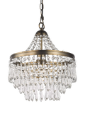 John Lewis La Scala chandelier satin bronze 30cm diameter, imported from the UK