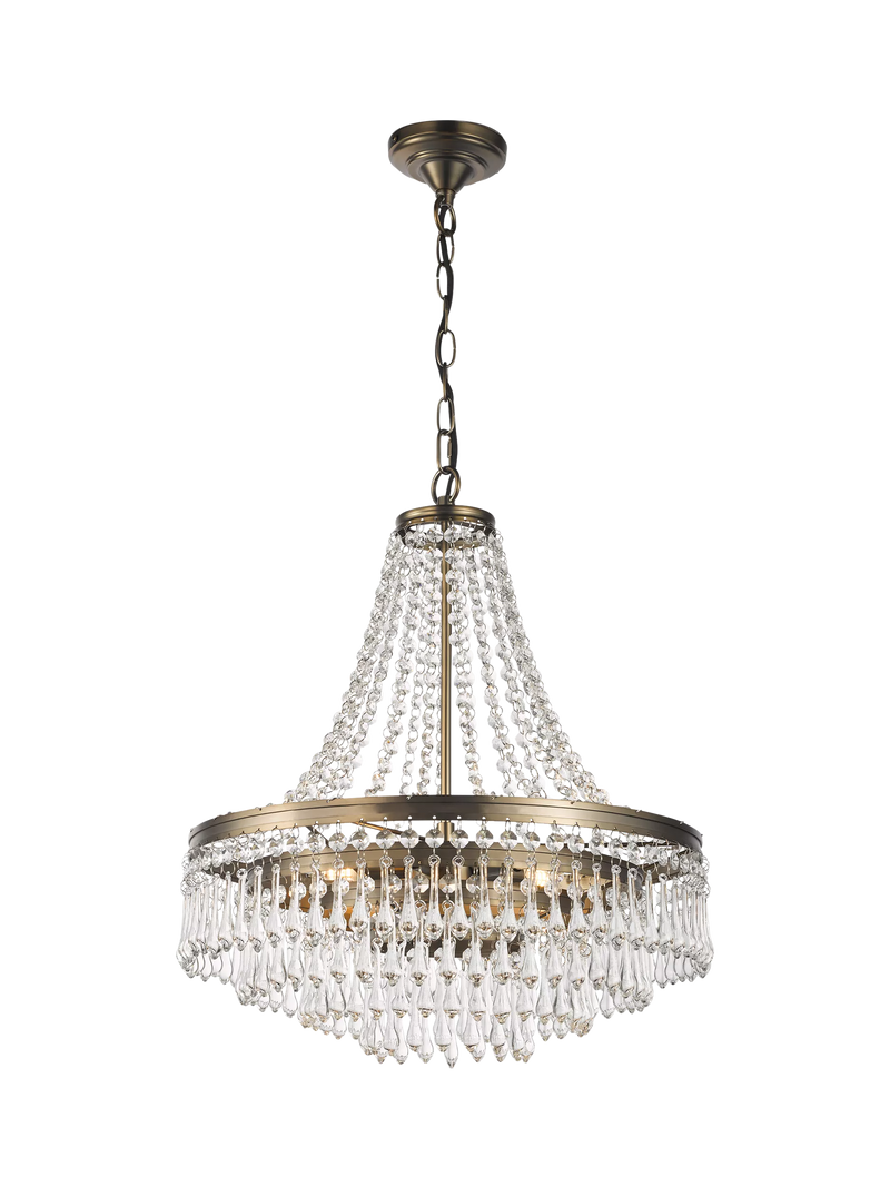 John Lewis La Scala satin bronze swag chandelier 52cm, UK version