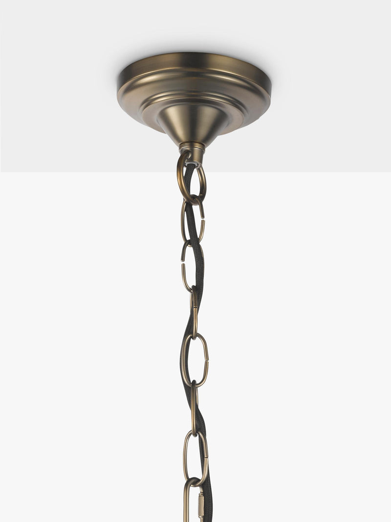 John Lewis La Scala satin bronze swag chandelier 52cm, UK version