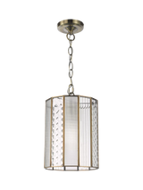 John Lewis John Lewis Rhea Textured Glass Ceiling Light, Antique Brass- Buy online at McGrocer