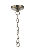 John Lewis Rhea textured glass ceiling light antique brass H31cm, imported from the UK