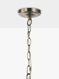 John Lewis Rhea textured glass tiered ceiling light antique brass (British brand)