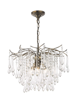 John Lewis John Lewis Verity Glass Chandelier Ceiling Light, Antique Brass- Buy online at McGrocer
