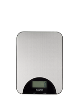 John Lewis Salter Stainless Steel Rechargeable Electronic Kitchen Scale, Silver, 5kg- Buy online at McGrocer