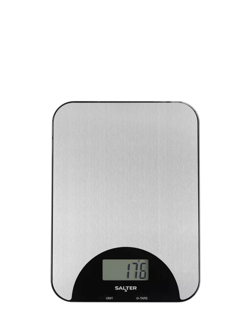 Salter stainless steel rechargeable kitchen scale 5kg (British brand)