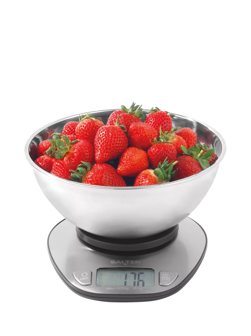 Salter stainless steel bowl kitchen scale 5kg - British product