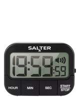 John Lewis Salter Extra Loud Beeper Digital Electronic Kitchen Timer Black- Buy online at McGrocer