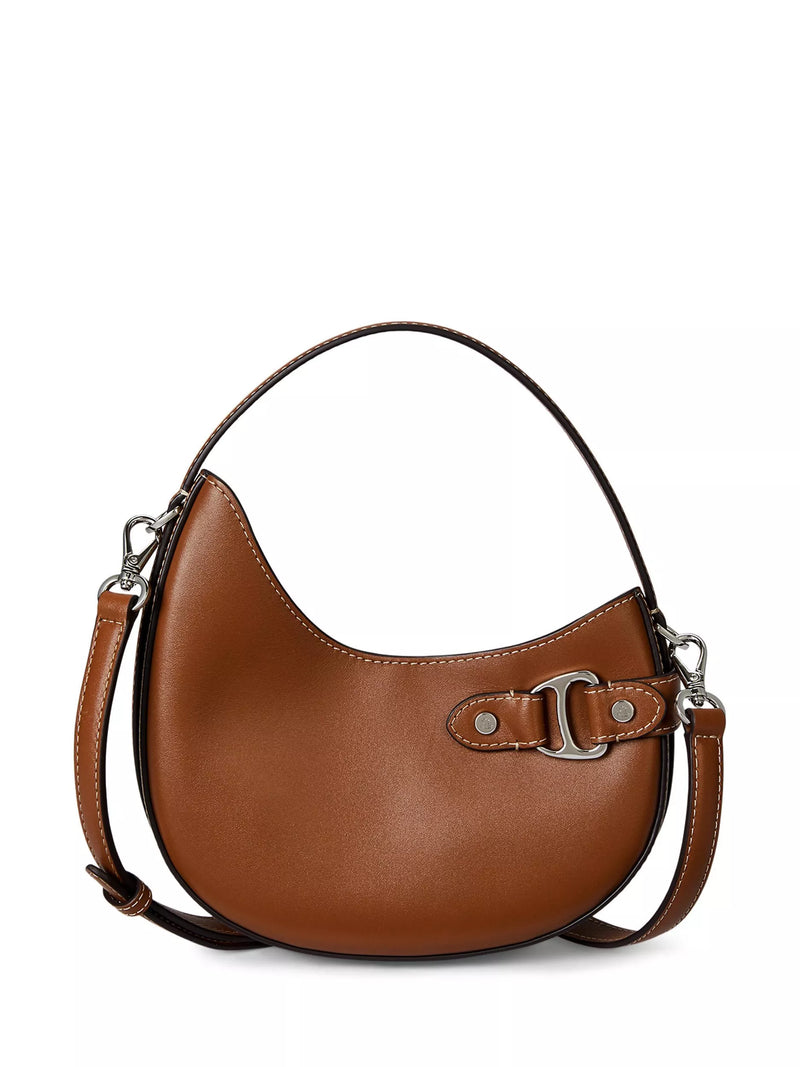 Ralph Lauren Tasha Leather Crossbody Bag, Black