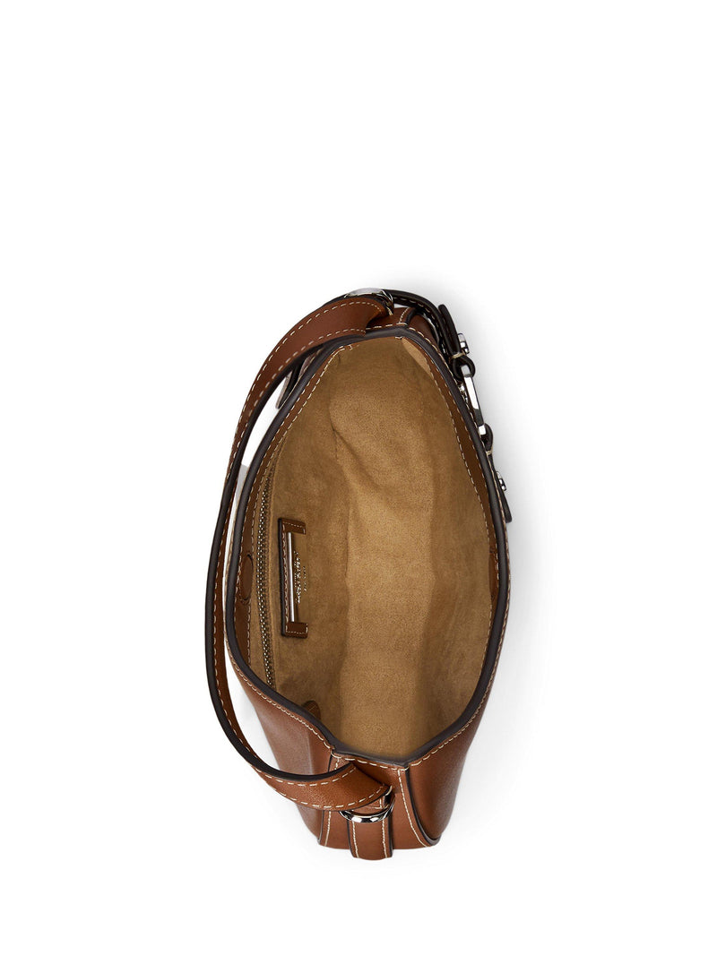 Ralph Lauren Tasha leather crossbody bag black (British brand)
