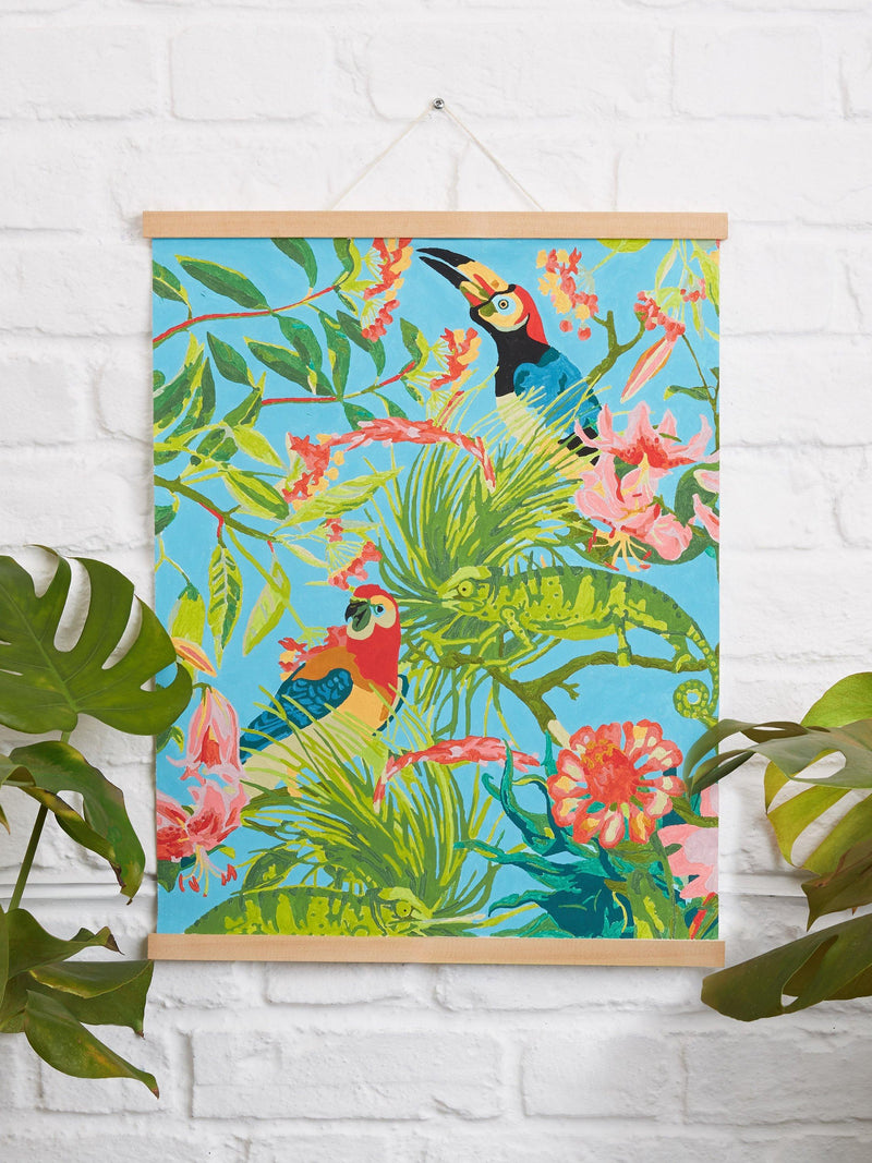 RHS Exotic Birds paint by numbers kit 40x50cm, imported from the UK